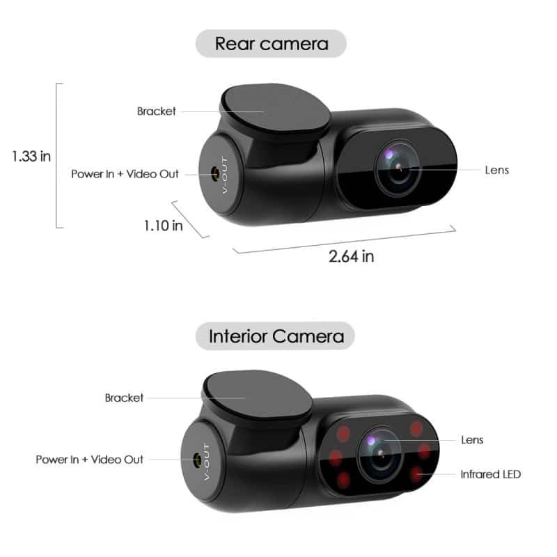 A139 2K Dashcam - 3 Channel - Front, Interior & Rear 5 A139 2K Dashcam - 3 Channel - Front, Interior & Rear - Image 5