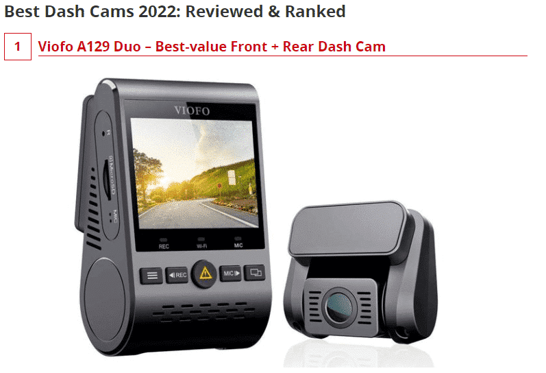 tech advisor best dash cams 2022 tech advisor best dash cams 2022
