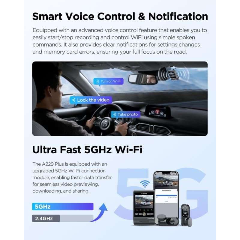 VIOFO A229 Plus Review - Ultra Fast 5GHz Wi-Fi VIOFO A229 Plus Review - Ultra Fast 5GHz Wi-Fi