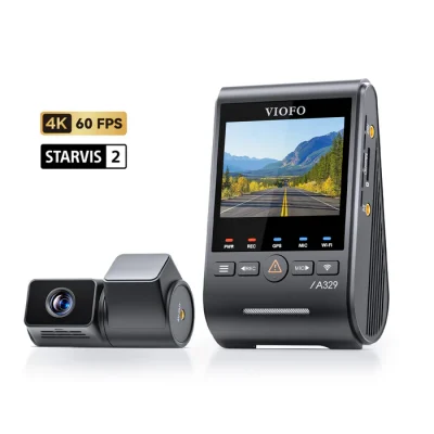 Dash Cam VIOFO A329T 2 Channel 4K Front + 2K Telephoto Camera 4x Optical Zoom